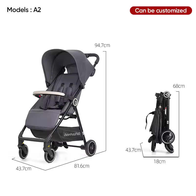 Baby Stroller Lightweight Easy to Fold Compact Light Weight Strollers Buggy Portable Travel Stroller for Airplane Kid