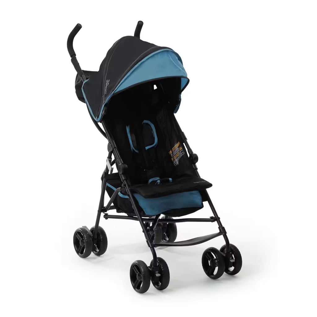 Travel 3D Mini Convenience Stroller Lightweight Stainless Steel Frame Foldable Compact Multi-Position Recline Canopy Pop Sun 0-3