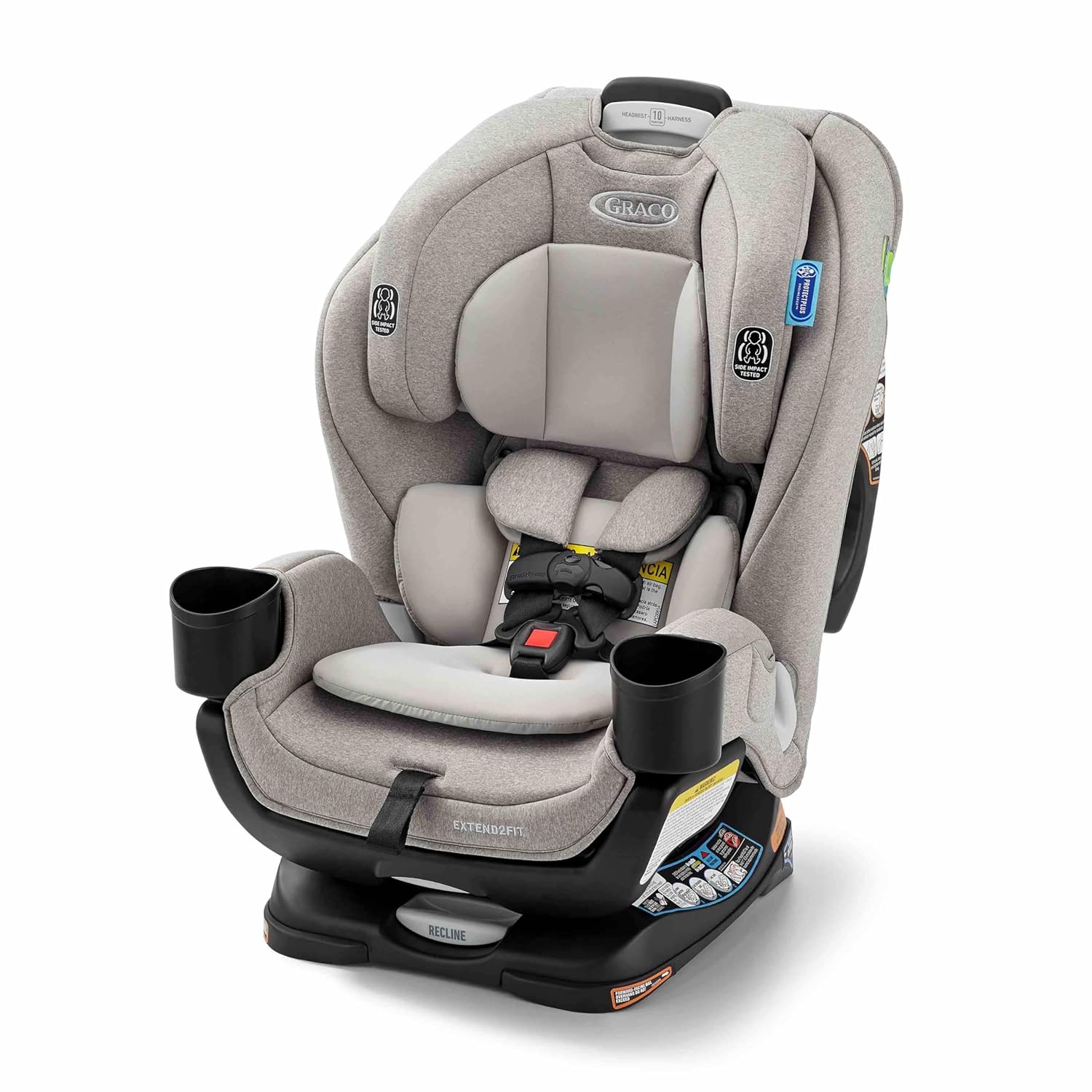 Baby Car Seat, Rear and Forward Facing, Adjustable Extension Panel for Extra Legroom, Gotham
