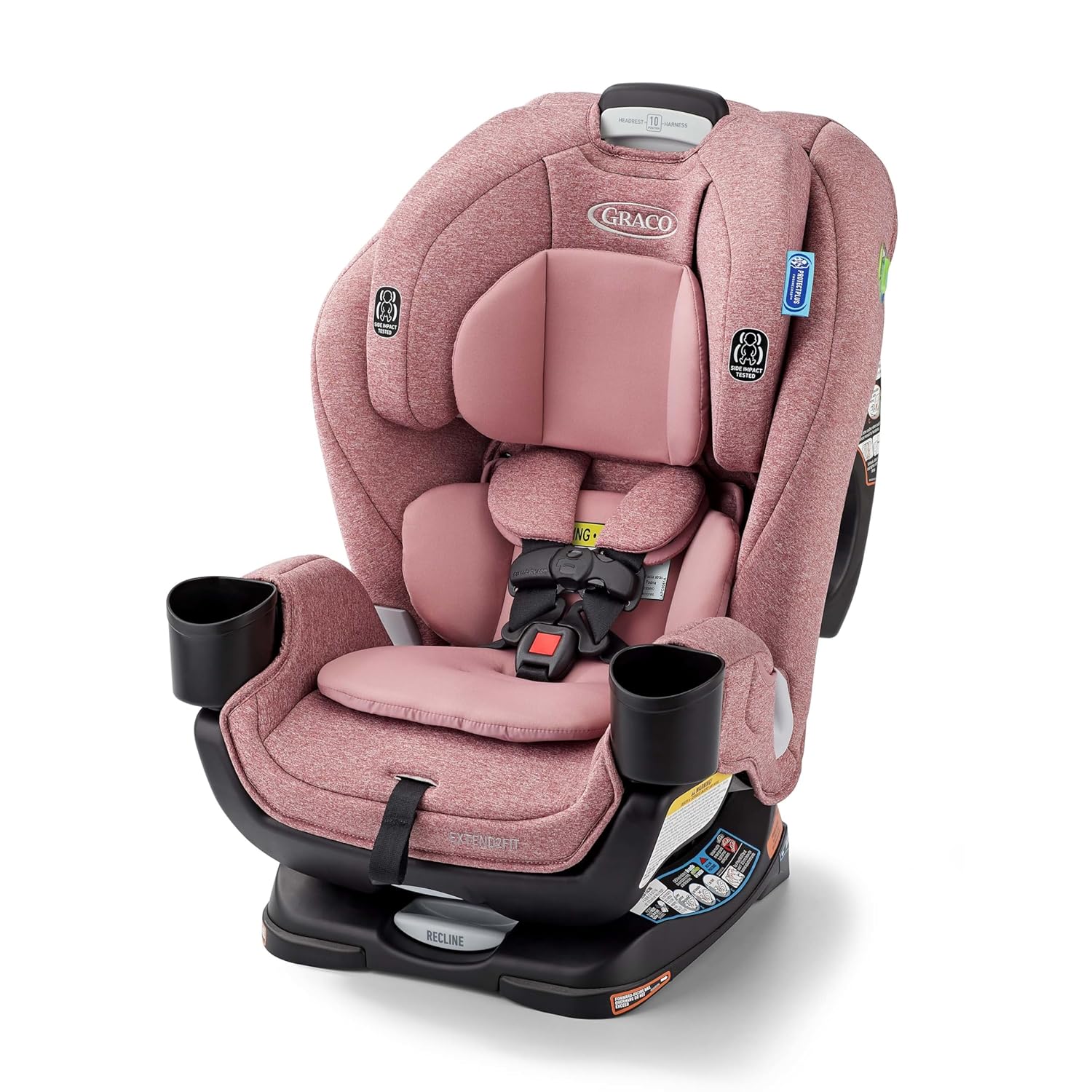 Baby Car Seat, Rear and Forward Facing, Adjustable Extension Panel for Extra Legroom, Gotham