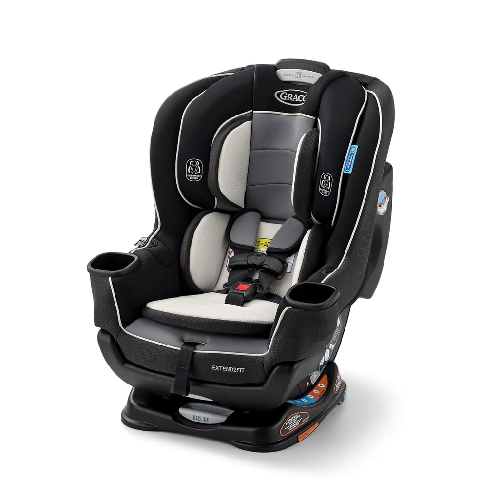 Baby Car Seat, Rear and Forward Facing, Adjustable Extension Panel for Extra Legroom, Gotham