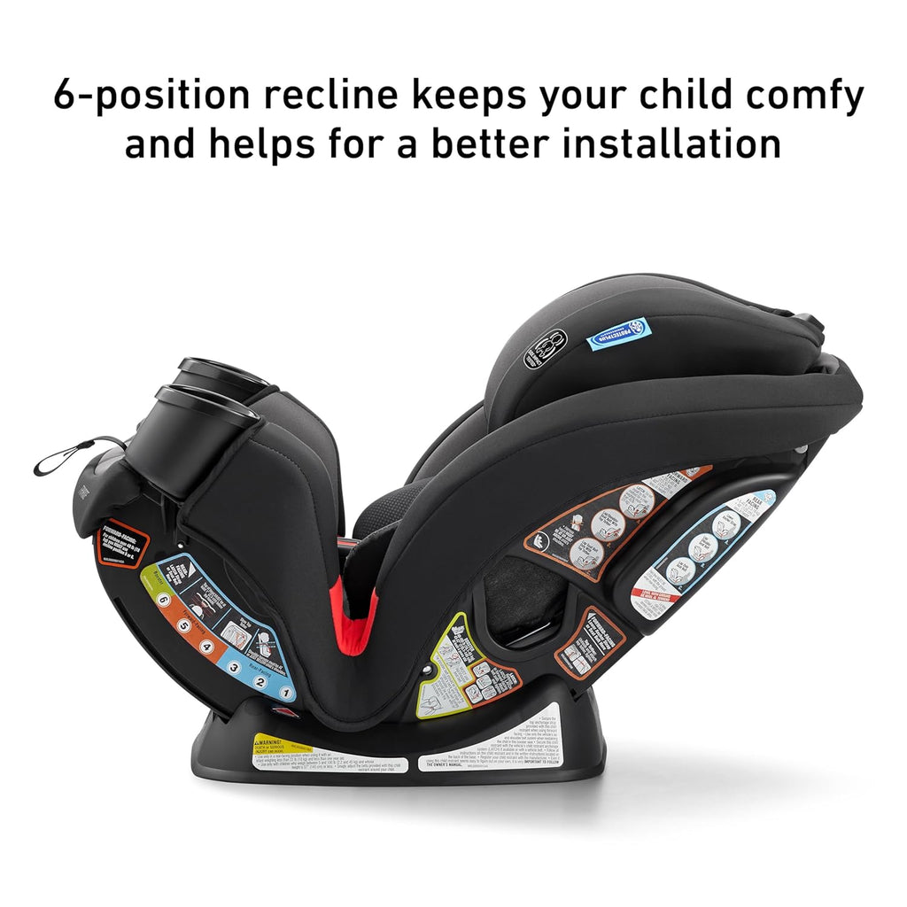 3-in-1 Reclining Car Seat, Kipling - Rear & Forward Facing Car Seat, Highback Booster, Adjustable Headrest