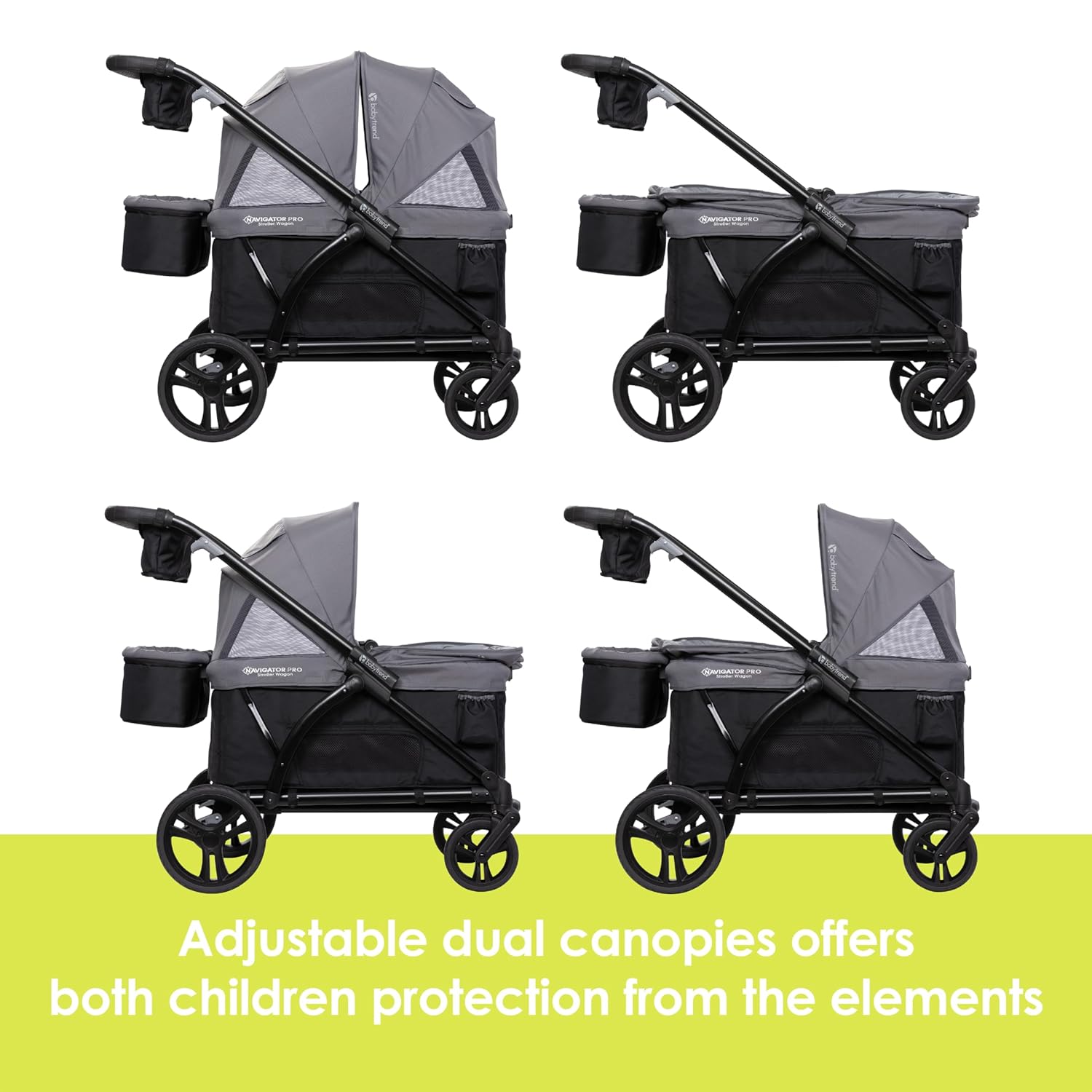 Baby Trend Navigator PRO 2-in-1 Stroller Wagon, Dash Sage