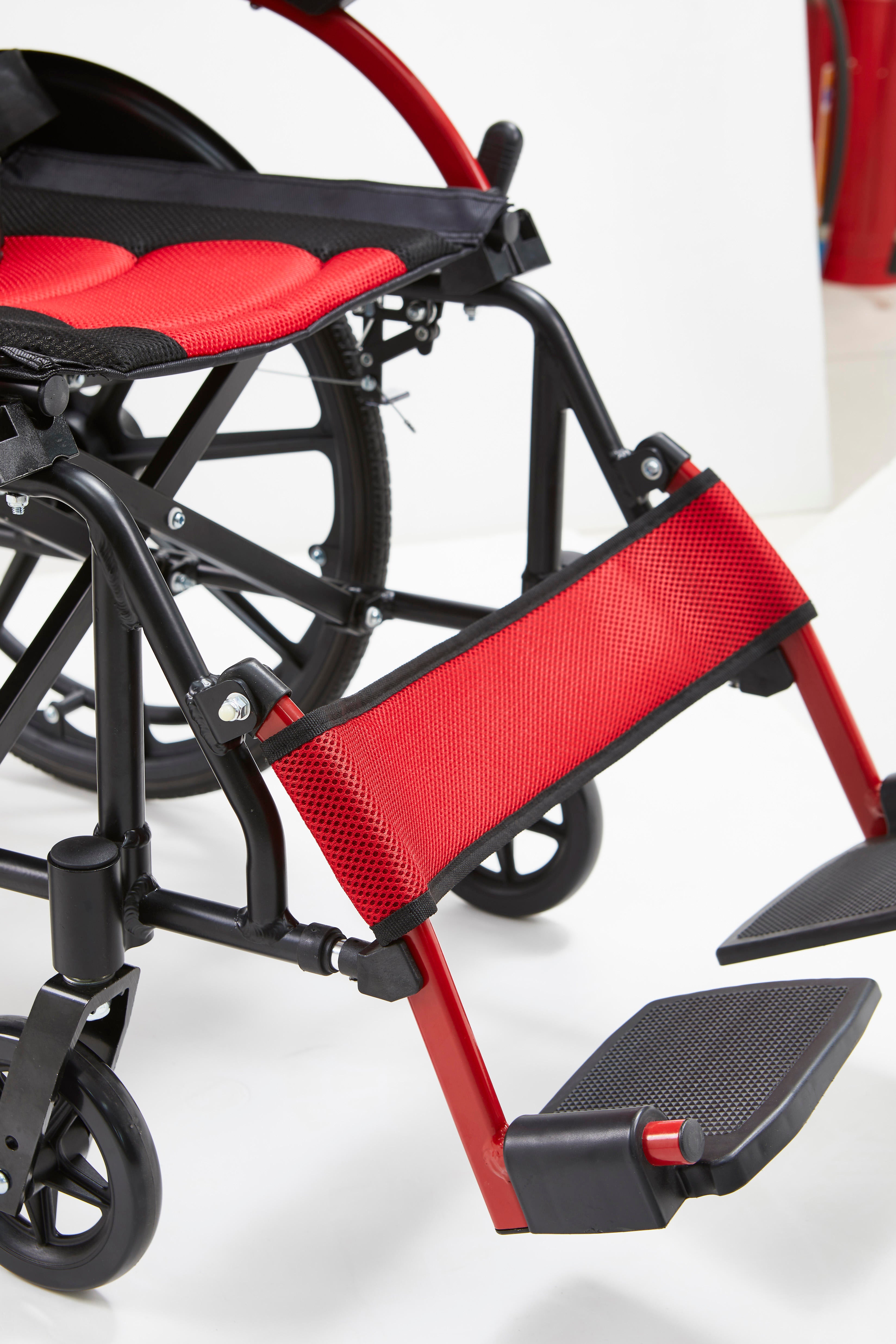 Lightweight Wheelchair Foldable Aluminum Alloy Manual Wheelchair for Elderly