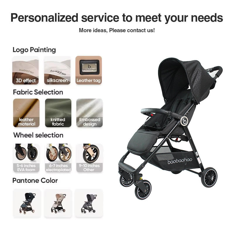 Baby Stroller Lightweight Easy to Fold Compact Light Weight Strollers Buggy Portable Travel Stroller for Airplane Kid
