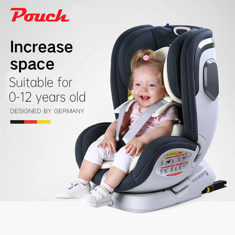 Pouch KS29 Plus outdoor safe baby car seat 360 degree high quality child safety seat
