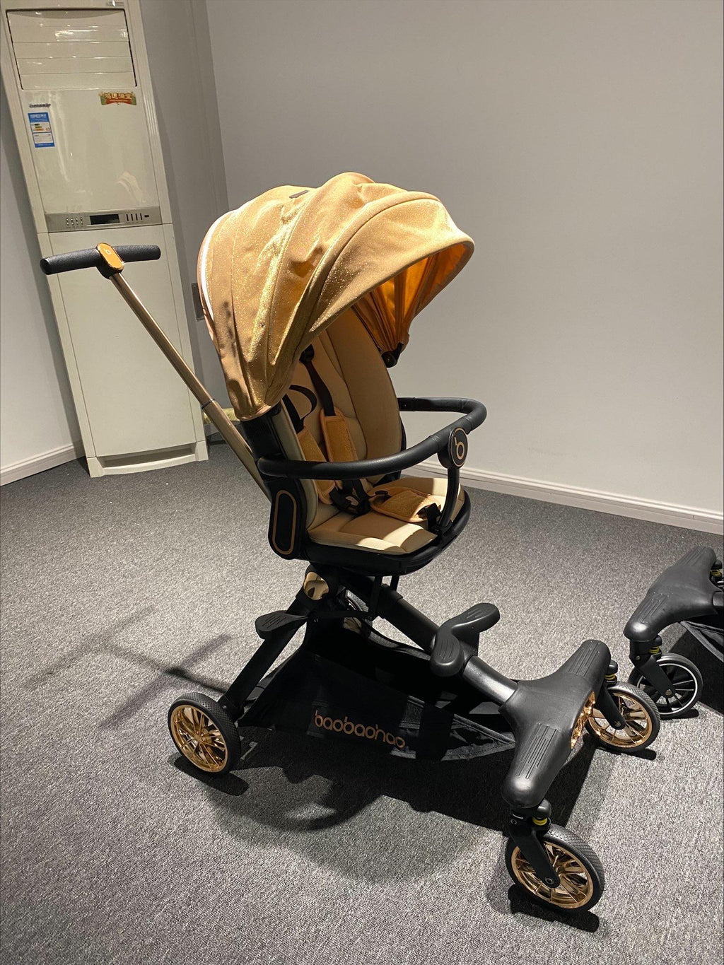 Lightweight Pushchair Two-way Implementation of the EU Certification Baobaohao Prams Aluminium Alloy High View Baby Pram