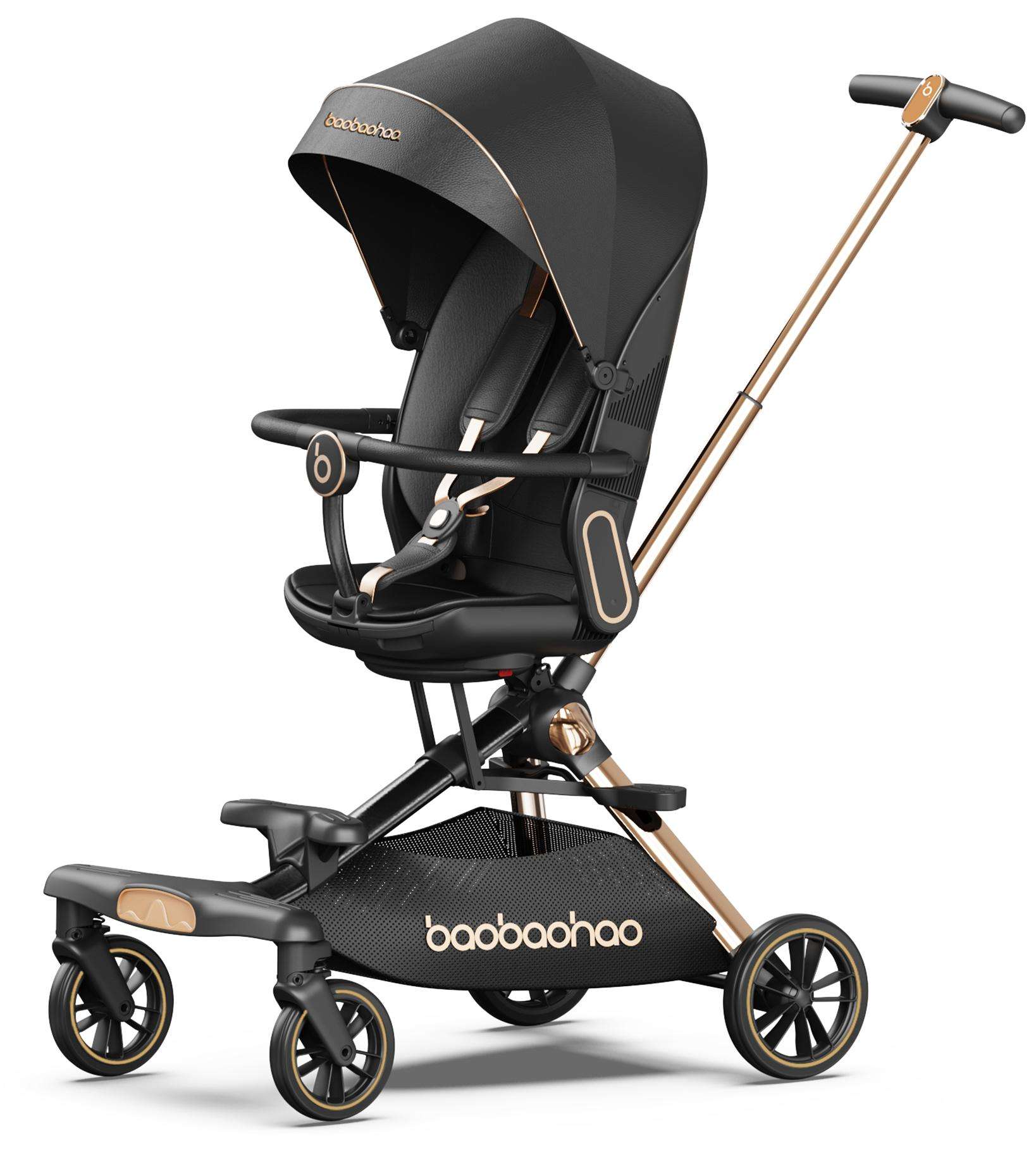 Lightweight Pushchair Two-way Implementation of the EU Certification Baobaohao Prams Aluminium Alloy High View Baby Pram